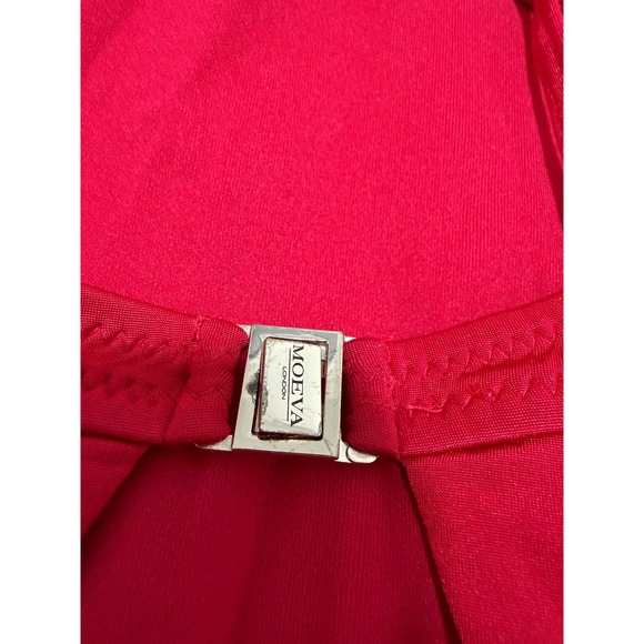 MOEVA LONDON Red Cutout One Piece Swimsuit Gold Buckle Size S - Picture 5 of 7